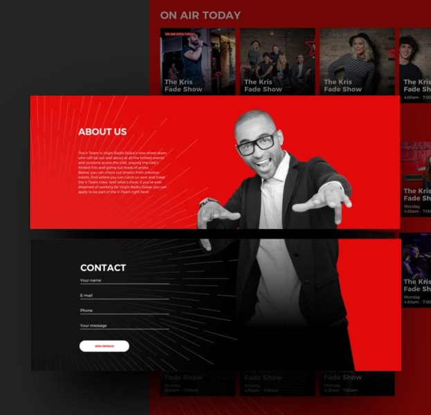 Website view