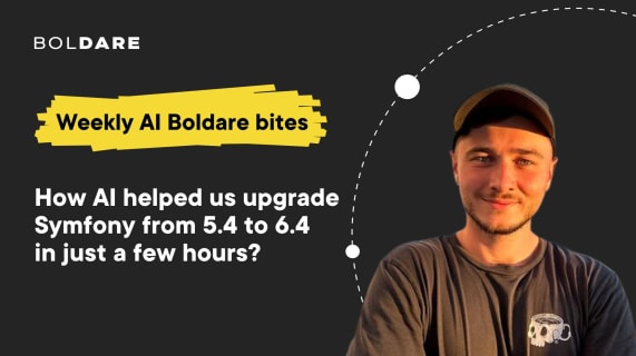  This week’s AI Bite: AI in action: accelerating Symfony migration from 5.4 to 6.4