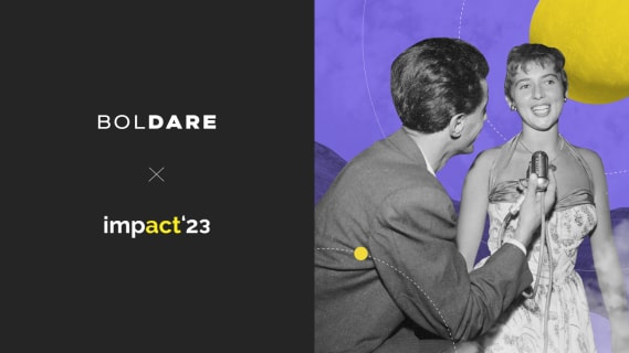 Boldare’s co-CEO rocks the stage at Impact’23 