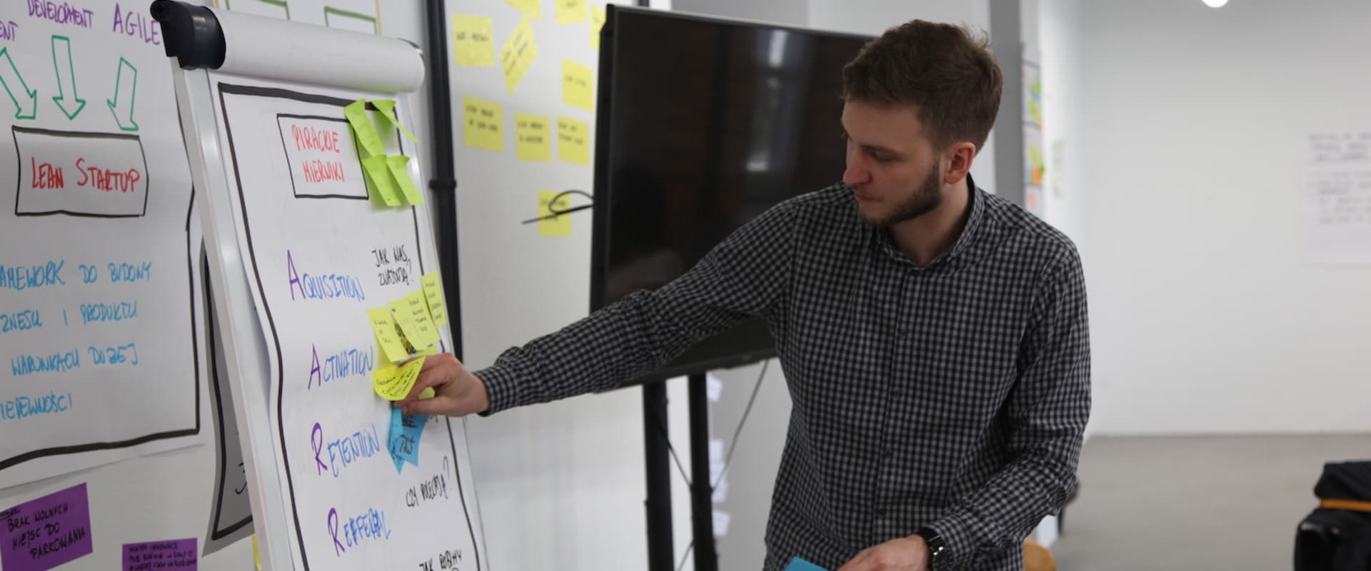 Data Visualization during lean startup workshop