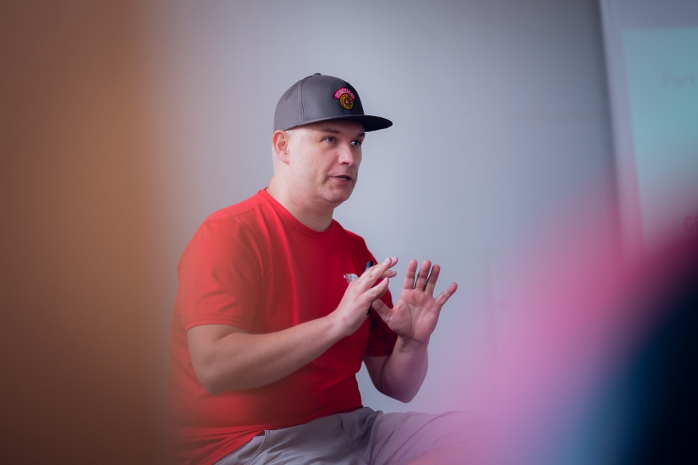 Max Salamonowicz at Boldare's Devcamp