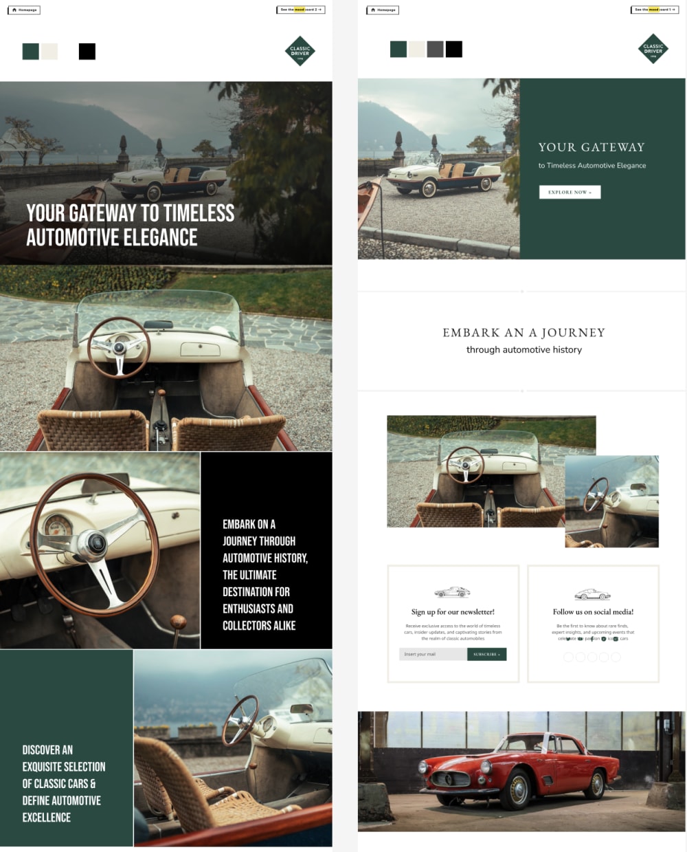 Moodboards we createf for one of clients